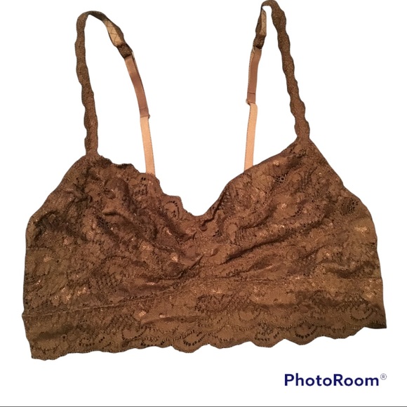 Cosabella Never Say Never Sweetie soft brown lace bralette - Picture 3 of 8